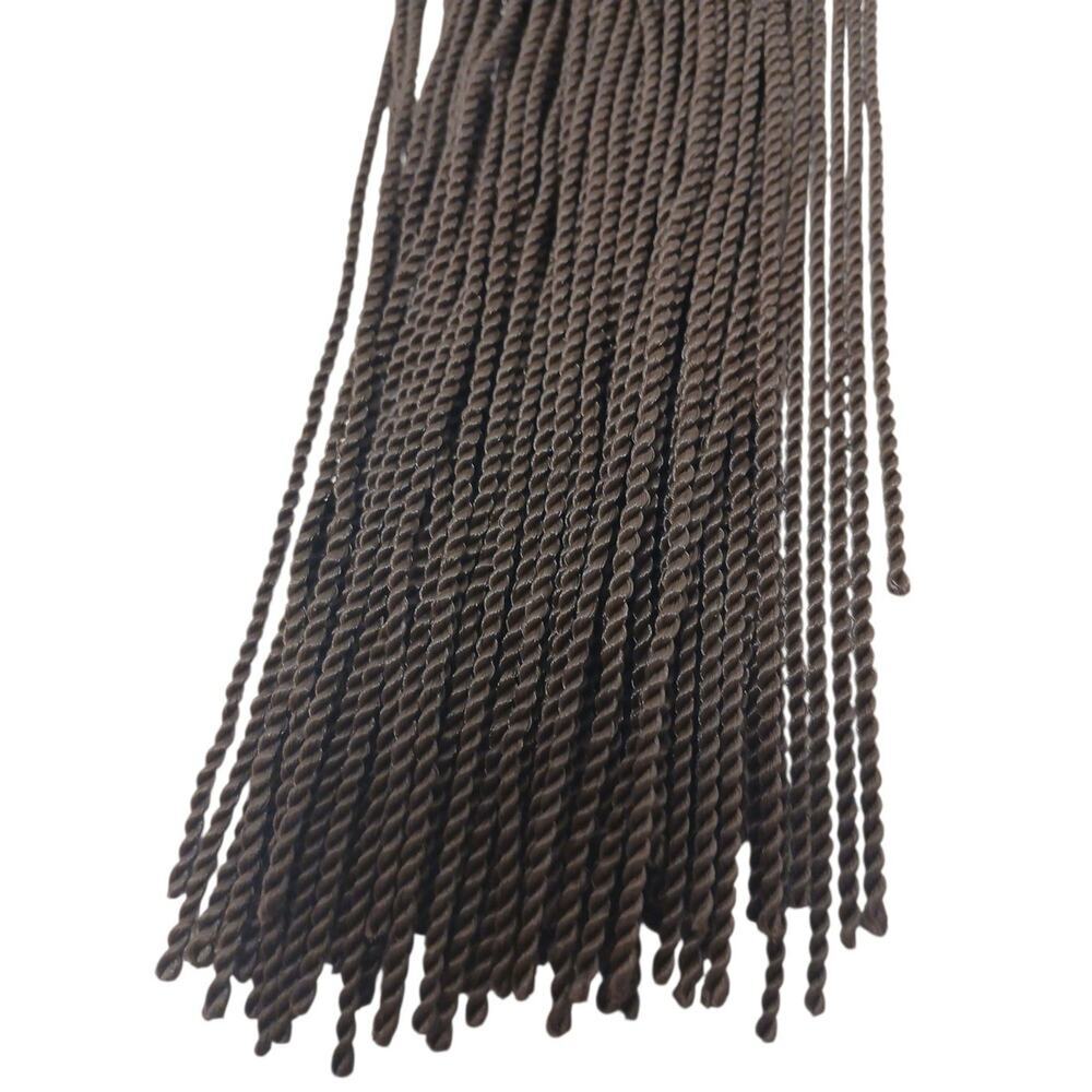 Long 24" Hair Extension Braids Brown Black Mini Twist Glamor Raggae Festival Fun